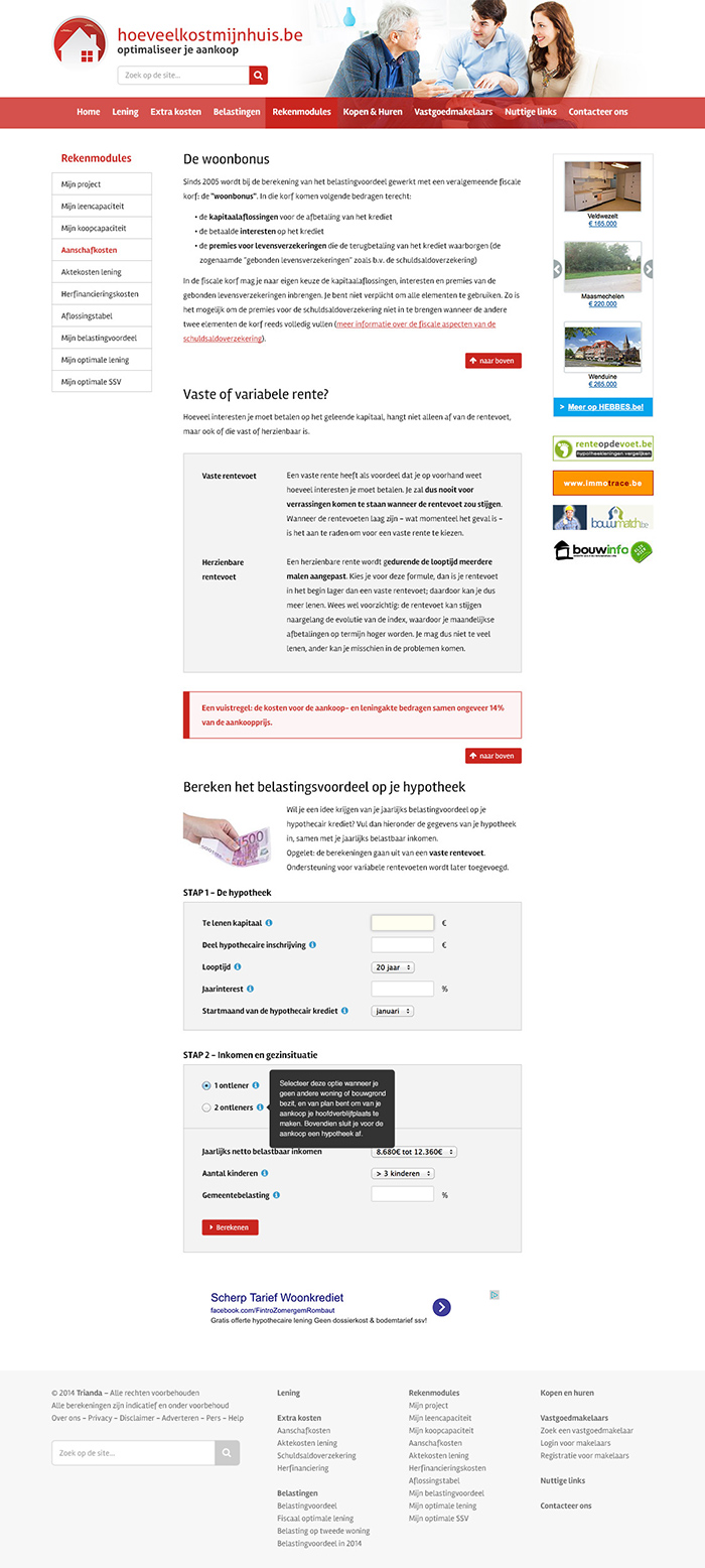 Hoeveel kost mijn huis?